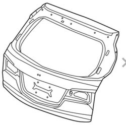 14-20 ACURA MDX  COMPLETE TAIL GATE ONLY.THE LISTED PARTS 4 SALE
