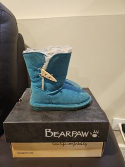 Bearpaw Toddler Boots, Size 7 In Torquise