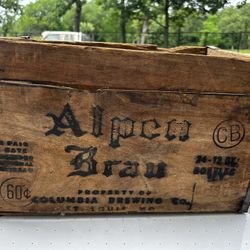 Antique Wood Beer Crate 