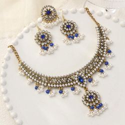 Bead Tassel Pendant Necklace, And Drop Earrings, And Ring