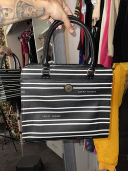 B&W Striped Tommy Hilfigure Handbag