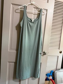 Women’s H & M Rank Top Dress Sea Foam Green Size Large