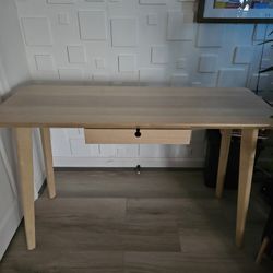 Wooden Desk 46 1/2 "
X 17 3/4 "
X 29 1/8 "