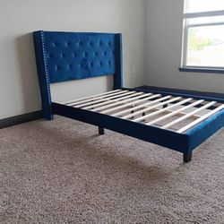 New (still In Box) Blue Full Size Platform Bed For $250