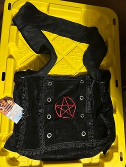Black Gothic Witchy Purse Crossbody Bag