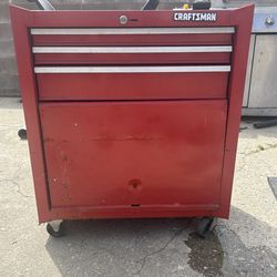 Craftsman Rolling Tool Chest Cabinet Red – Heavy Duty – Used