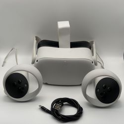 Oculus Quest 2 VR Headset w Controllers Meta VR Tested Working
