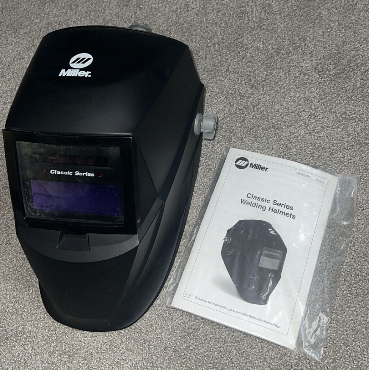 Miller Classic Series Welding Helmet & Heavy Duty MIG/Stick Gloves