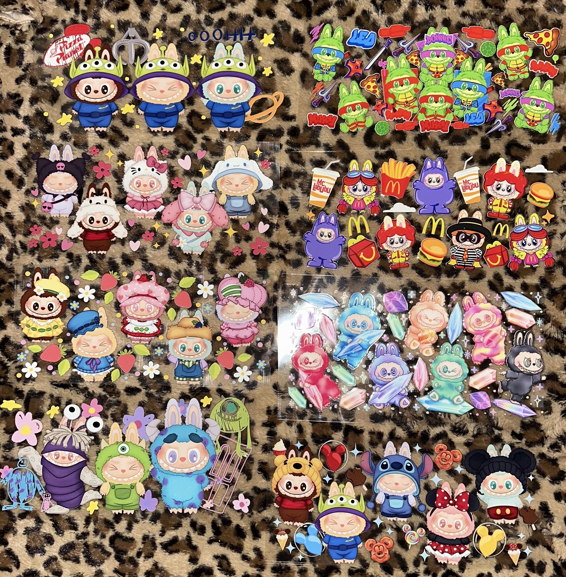 Labubu uvdtf transfers ( please read description)