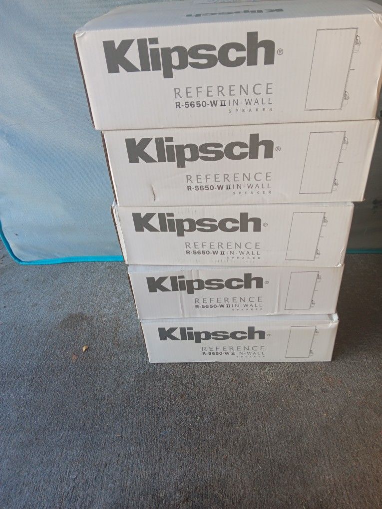 Klipsch  In Wall Speakers $80 EACH 