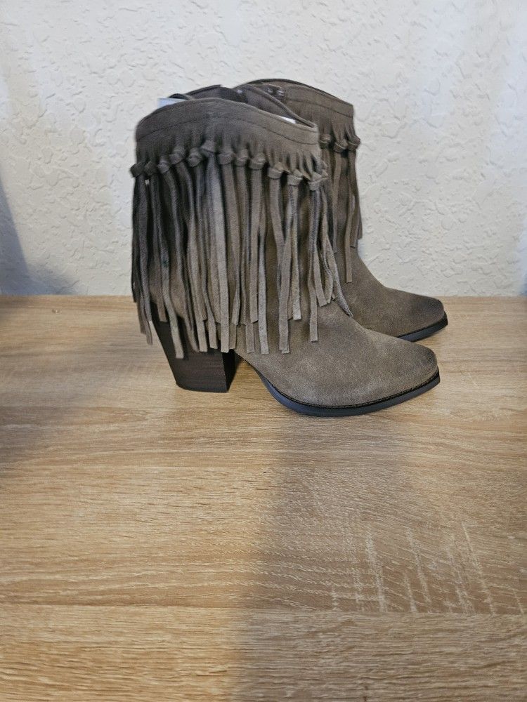 Fringe Short Boots