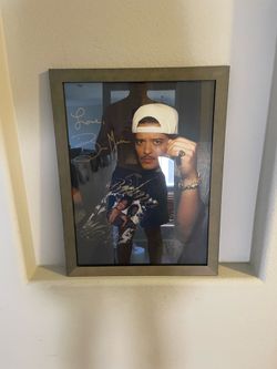 Signed Bruno Mars picture/frame