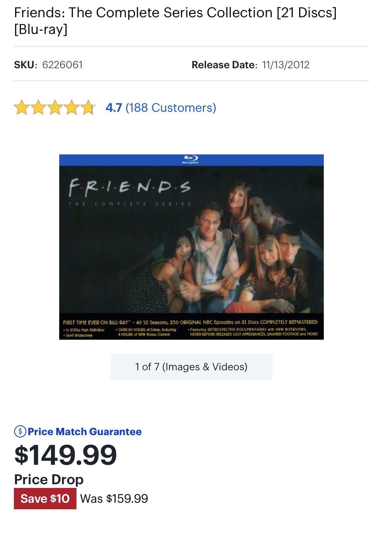 Friends Blu Ray Collection