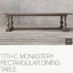 Restoration Hardware Dining Room Table & Console Table
