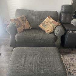 Love Seat + Ottoman 