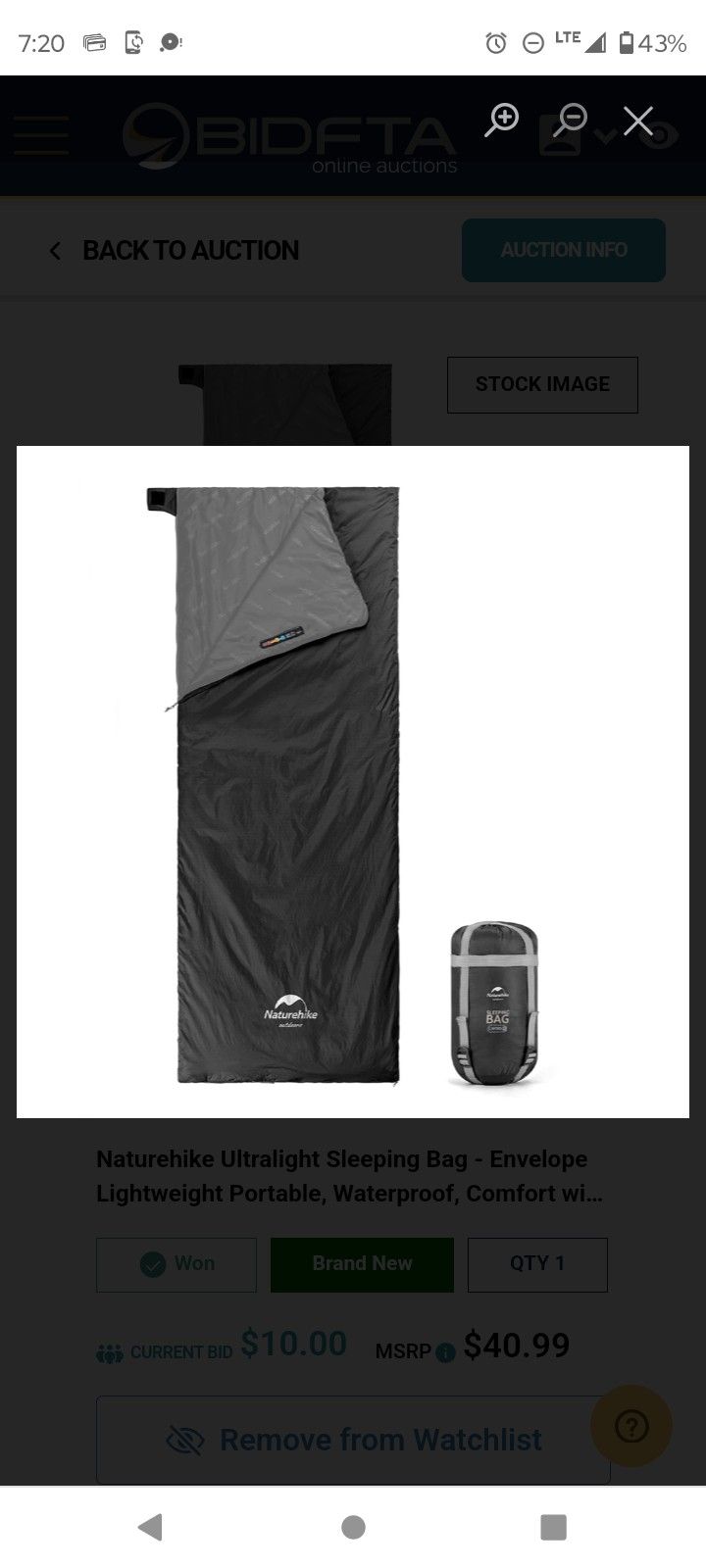 Nature Ultralight Sleeping Bag 