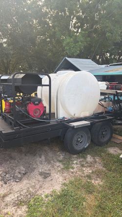 Pressure washer trailer