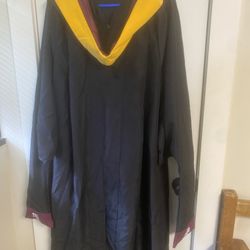 FREE Black TAMU graduate Robe With Stole. 