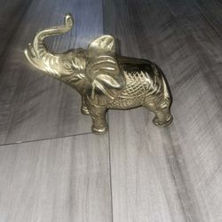 Brass Trunk Up Elephant 