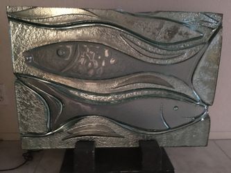 Glass art sculpture