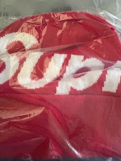 Red surpeme beanie