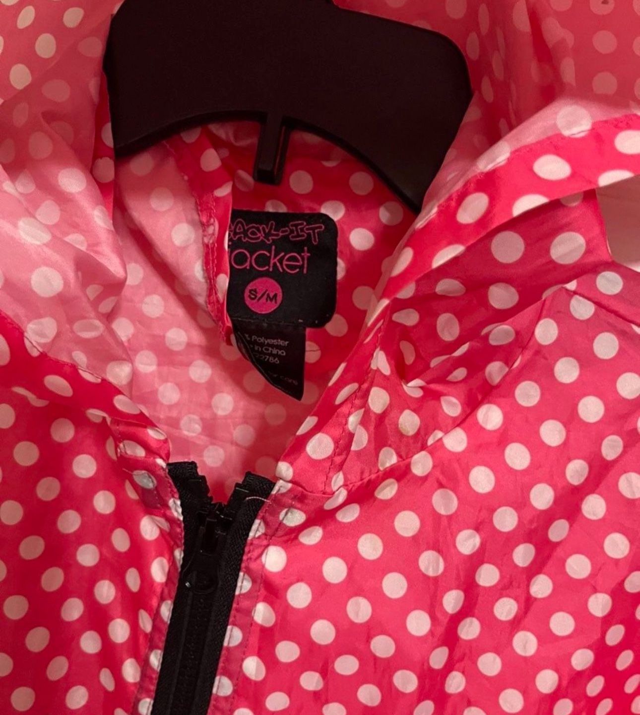 Girls Set Hat, Scarf And Gloves Raincoat Size M 10/12