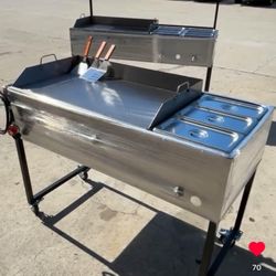 Plancha De 36” Con 3 Charolas I Con Mangera I 3 Espátulas Gratis Aprovecha