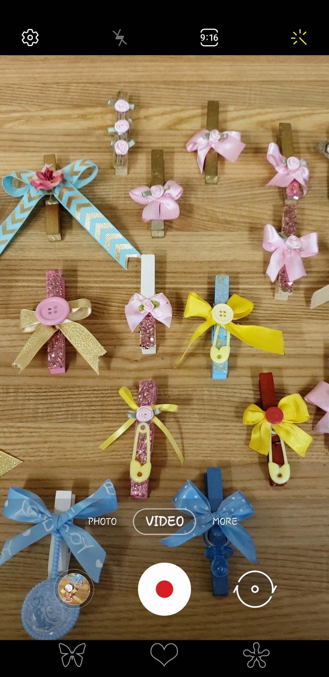 Baby showers Wood clothes (pinzas de madera)