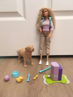 Barbie With Tanner The Pooping Dog Set