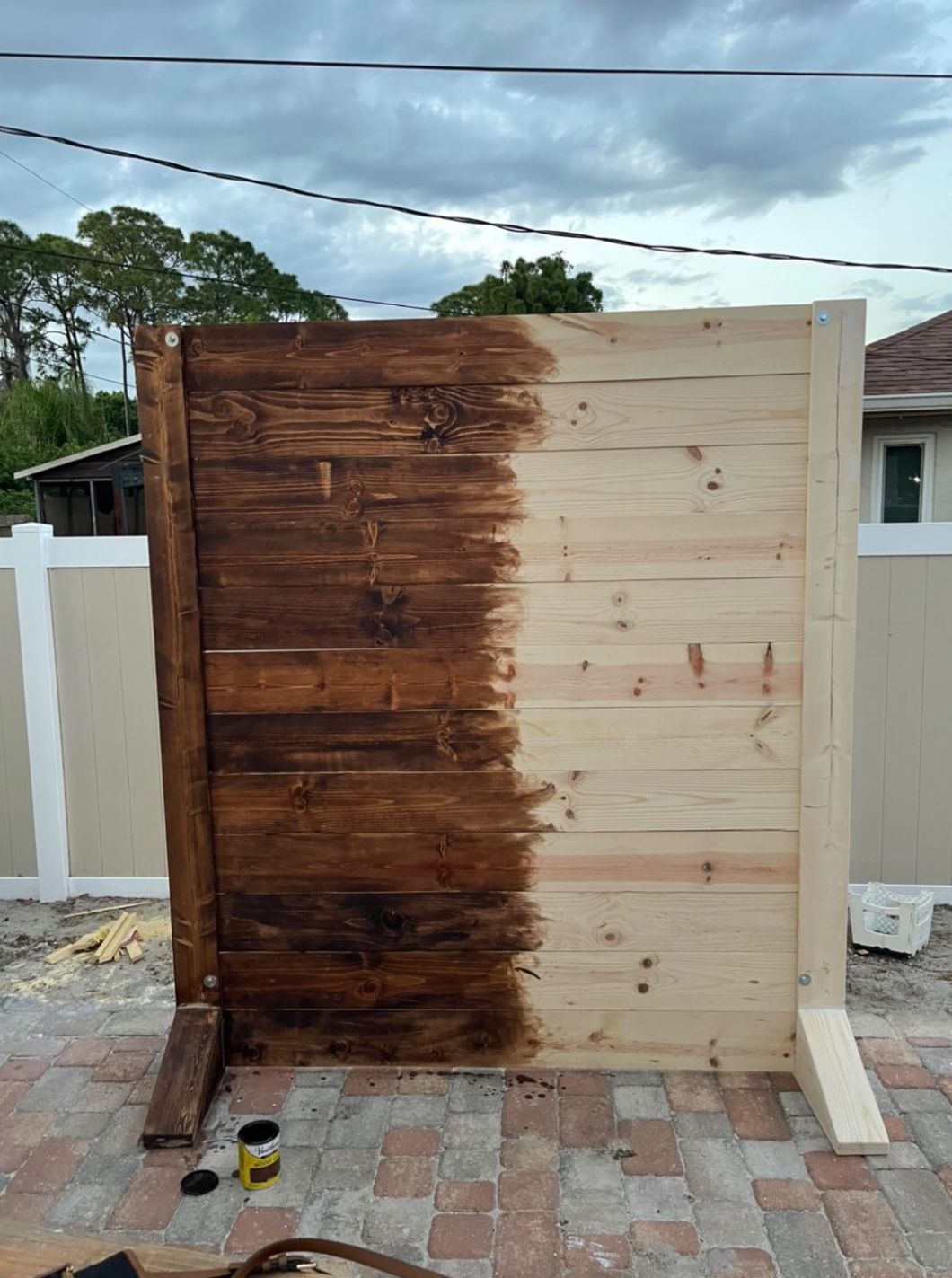 Custom Wood Wall Stand 8x8ft