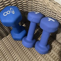 Workout Weights In Great Condition - 8 Pound & 5 Pound 