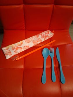 Norwex Eco Utensils and Silicone Straw Set