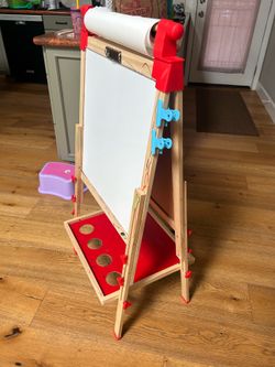Kids Whiteboard, Chalkboard, Paper Art Easel