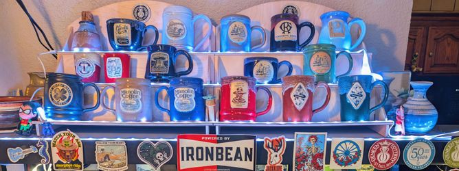 Bulk of Deneen Pottery Mug Collection for sale