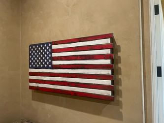 American flag wall safe
