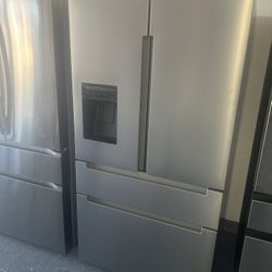 4 Door Refrigerador Open Box With 1 Year Warranty Only $1,200