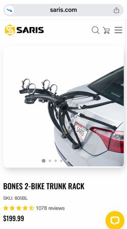Trunk Bike Rack - SARIS Bones 2