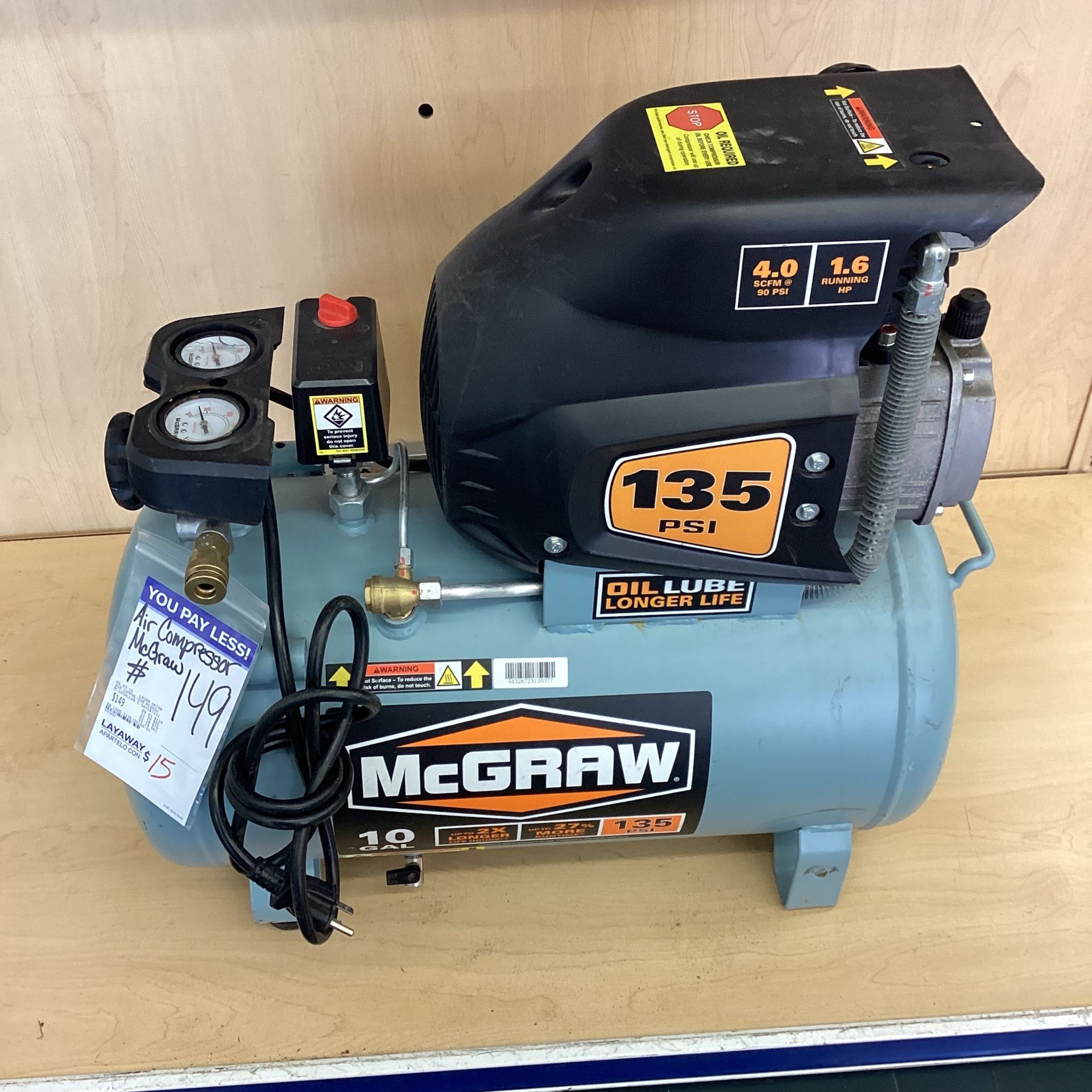 McGraw Air Compressor 