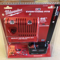 Milwaukee M18 XC Starter Kit W/ 1 5.0ah 18V Battery Pack + 1 M18/M12 Dual Battery Charger
