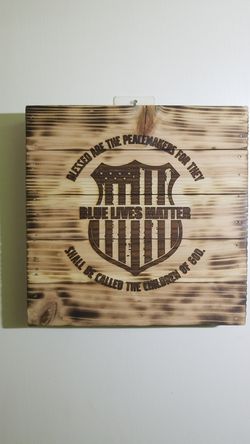 Hand made Laser engraved PD sign
