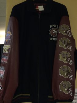 NFL San Francisco 49ers Letterman Super Bowl Jacket 2XL 