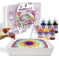 Marbling Paint Kit,8 X 1.8 fl.oz/53 ml Marbling Paint Art Kit for Kids