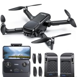 Ruko U11PRO First Drone with Camera for Adults, 4K UHD, FAA Remote ID Comply, 52 Mins Fly Time 2 Batteries, GPS Auto Return, Indoor-Outdoor Mode, Scal