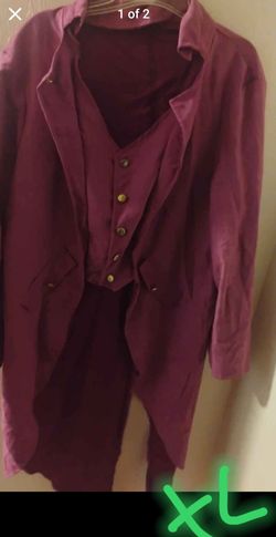 Brand New XL Men's Joker Custome  & Wig