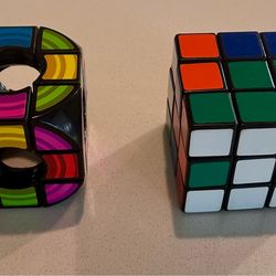 Rubik’s Cube + Puzzle Cube Lot (2 Pieces)