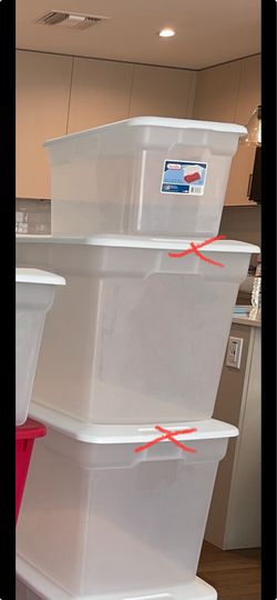 $12 for all 3 - (No Lids for the 2 big bins)