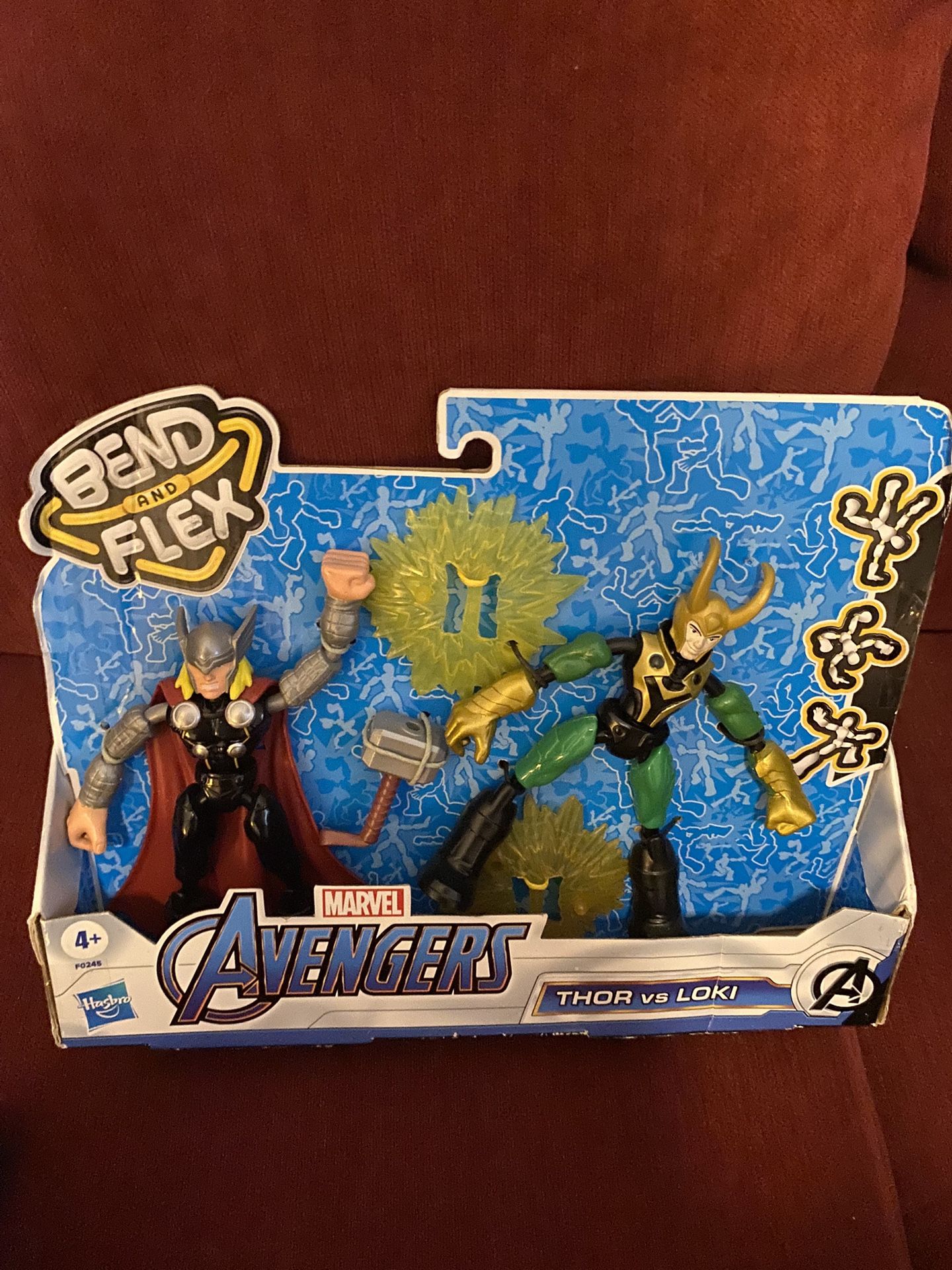 AVENGERS BEND AND FLEX THOR ABD LOKI FIGURES