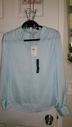 Banana republic light blue blouse