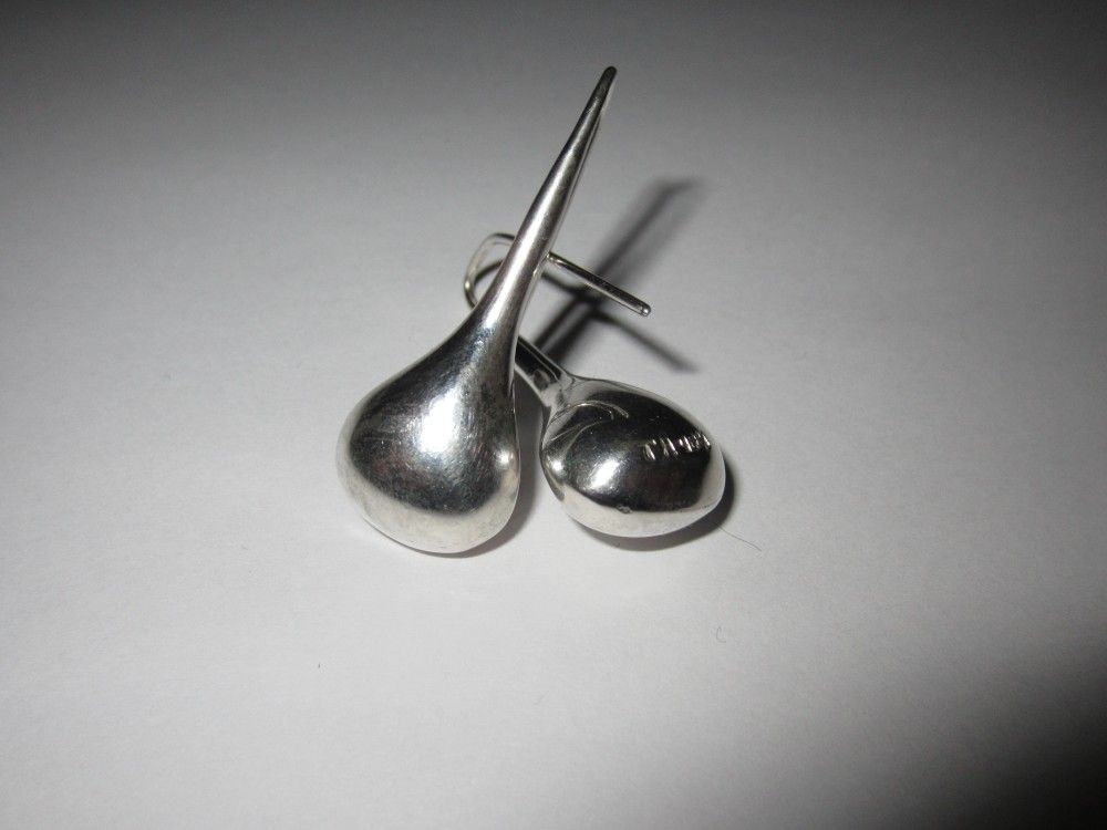 Fallen tear 925 sterling silver earrings