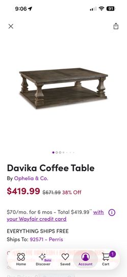 Coffee Table & End Tables